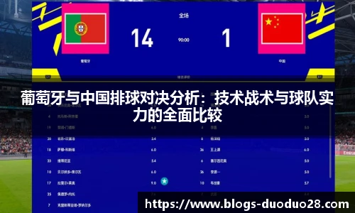 葡萄牙与中国排球对决分析：技术战术与球队实力的全面比较